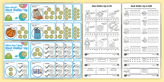 Next Dollar Up Activity Pack (teacher made) - Twinkl
