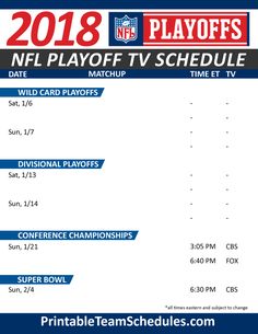FanSided - The 2018 NFL Playoff picture is officially set in stone ...