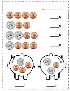 nickel and penny worksheet