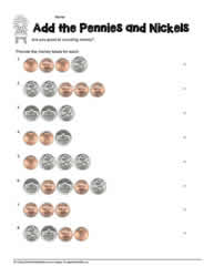nickels and pennies worksheet