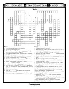 Night Worksheet for 9th - 12th Grade | Lesson Planet