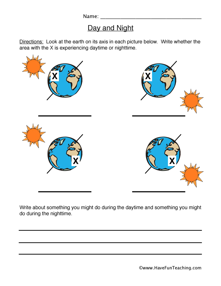 night worksheet answers