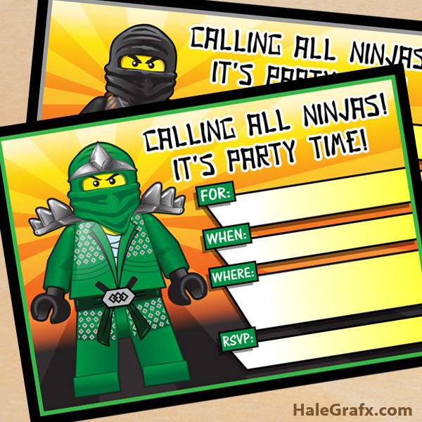 ninjago happy birthday printable