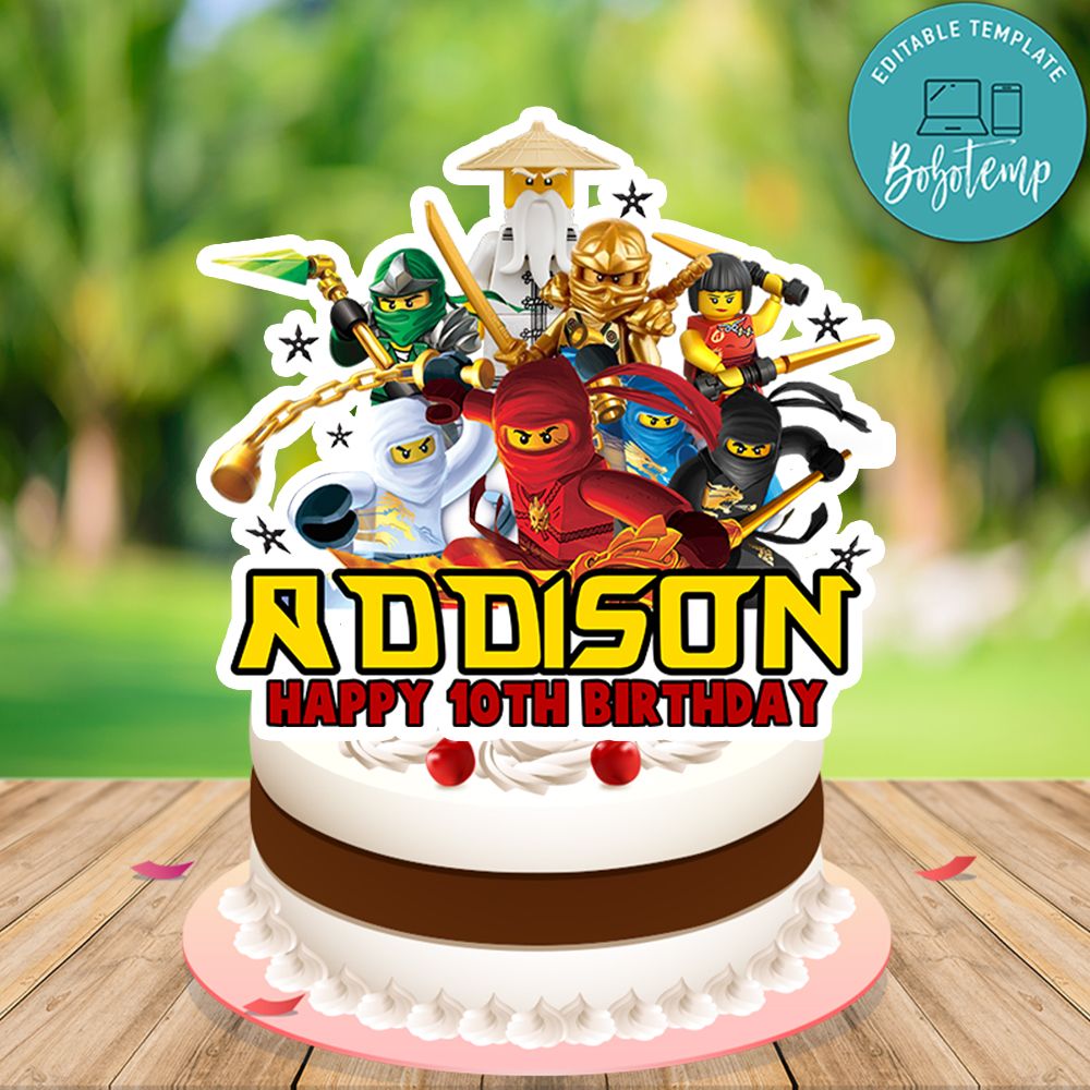 ninjago happy birthday printable