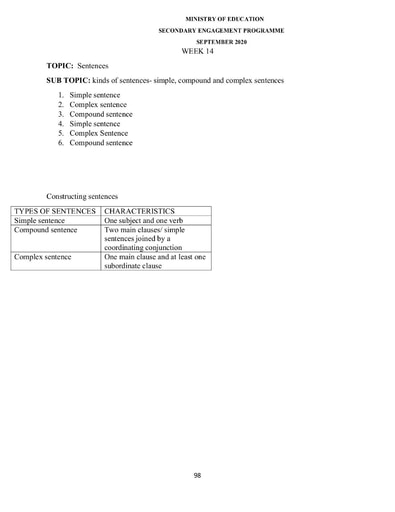 Grade 9 - Worksheets - English Language