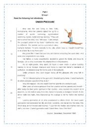 9th grade exam - ESL worksheet by sucarv