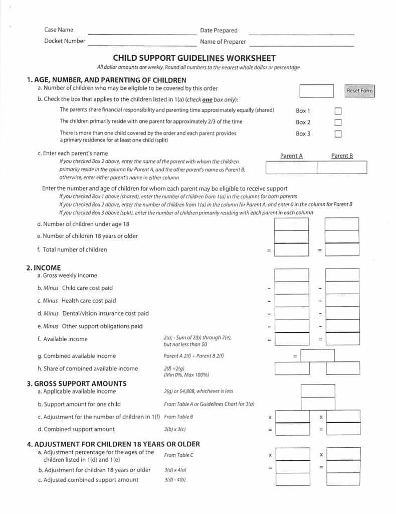 New Child Support Guidelines Effective June 15, 2018 | Infinity ...