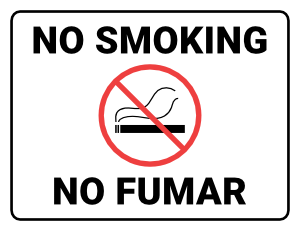 no smoking sign to print