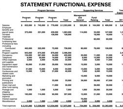 Non Profit Financial Statement Template | Excel Templates