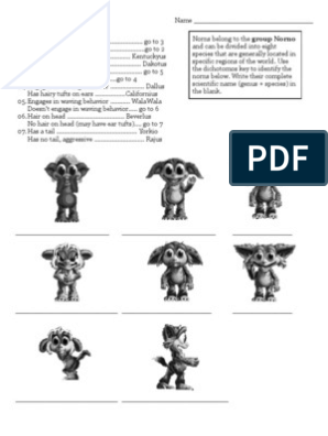 norns worksheet