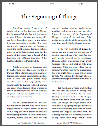 Norse Mythology Lapbook (teacher made) - Twinkl
