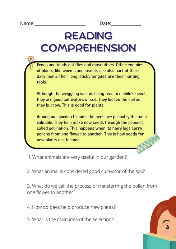 Page 9 - Free and customizable reading templates