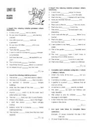 Noun clauses worksheets