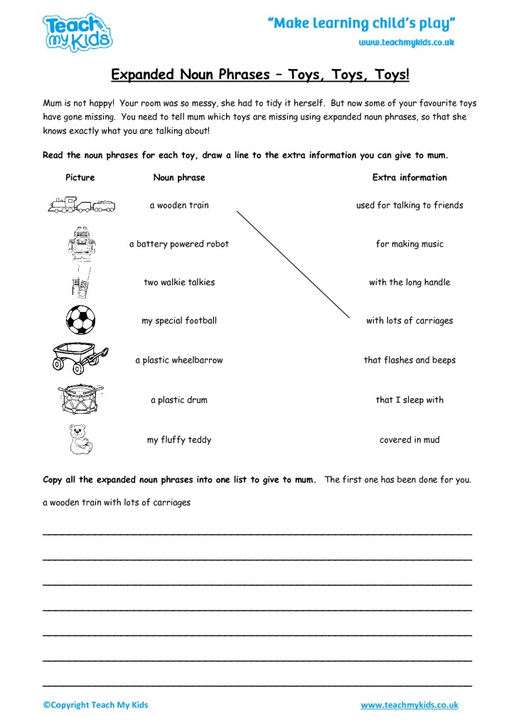 Expanded Noun Phrases Toys, Toys, Toys
