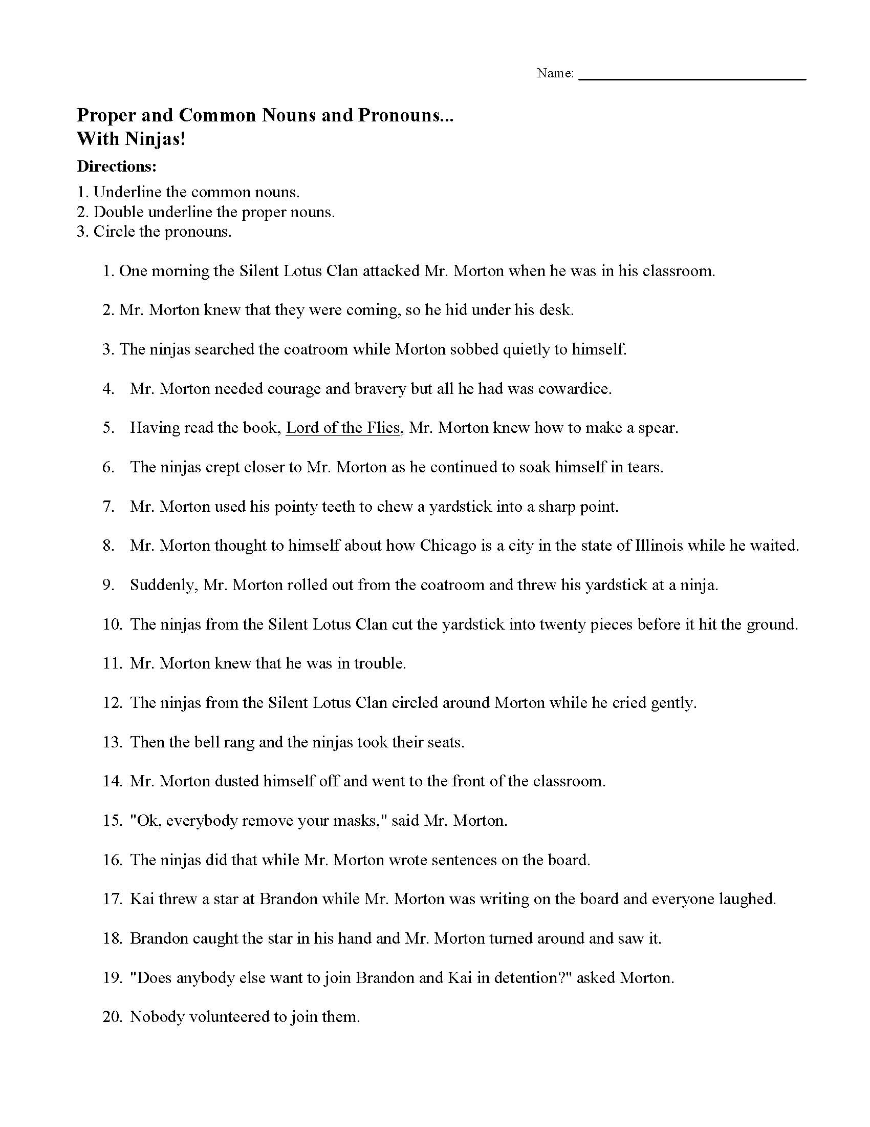Printable Plural Nouns Worksheets for Kids - Tree Valley Academy