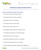 noun worksheet 5th grade