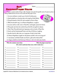 noun worksheet 7th grade