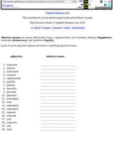 noun worksheet for 6th grade