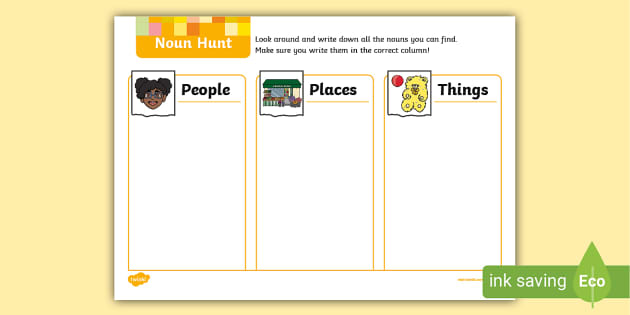 What is a Noun? worksheets - Academy Worksheets