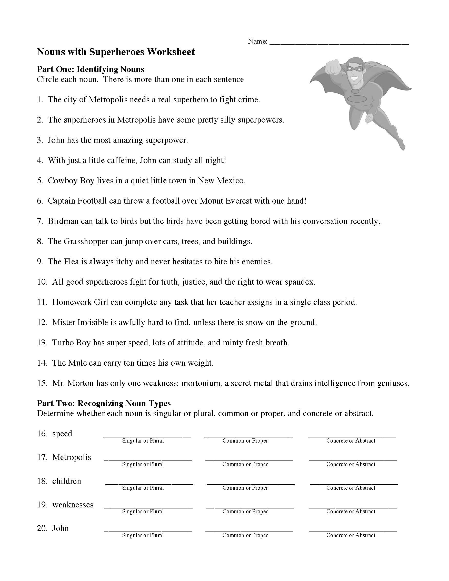 Nouns Worksheet-5 - skoolon.com