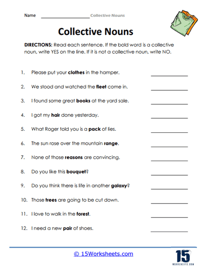 Collective Nouns Worksheets - 15 Worksheets Library