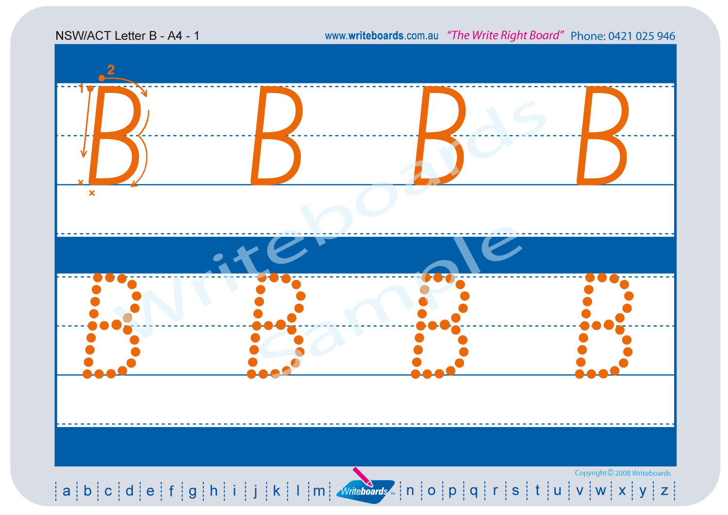 School Beginner Worksheets - NSW Foundation Font | Writeboards ...