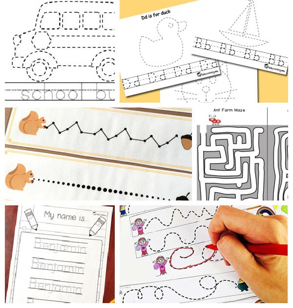 FREE Pre-Writing &  Tracing Sheets for Kids | Totschooling ...
