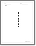 number 1 tracing worksheet for preschool