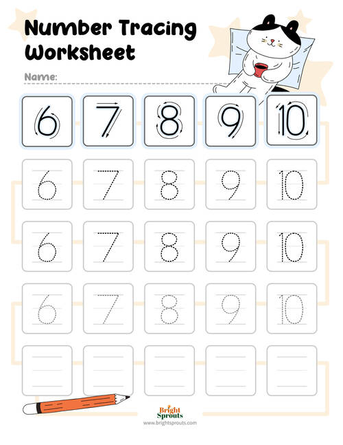number 1 tracing worksheet for preschool
