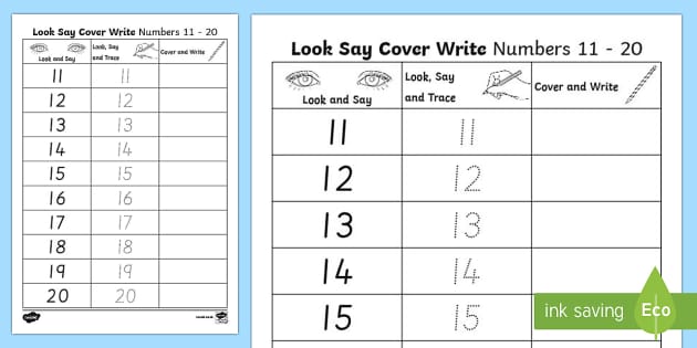 number 11 20 worksheet