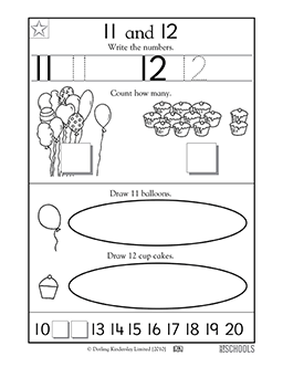 number 11 preschool worksheet