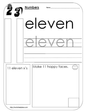 11 11 11 11 11 11 Worksheet - Twisty Noodle