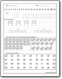 Preschool Number Worksheets -Worksheets Library