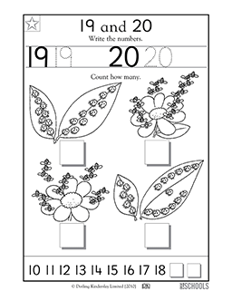 Learning #19-20 | Kindergarten, Preschool Math Worksheet ...