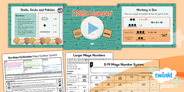 The Mayan Number System Lesson Plan 3 - Year 5 &  6 History