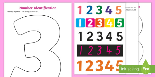I Can Identify the Number 3 Worksheet | Twinkl - Twinkl