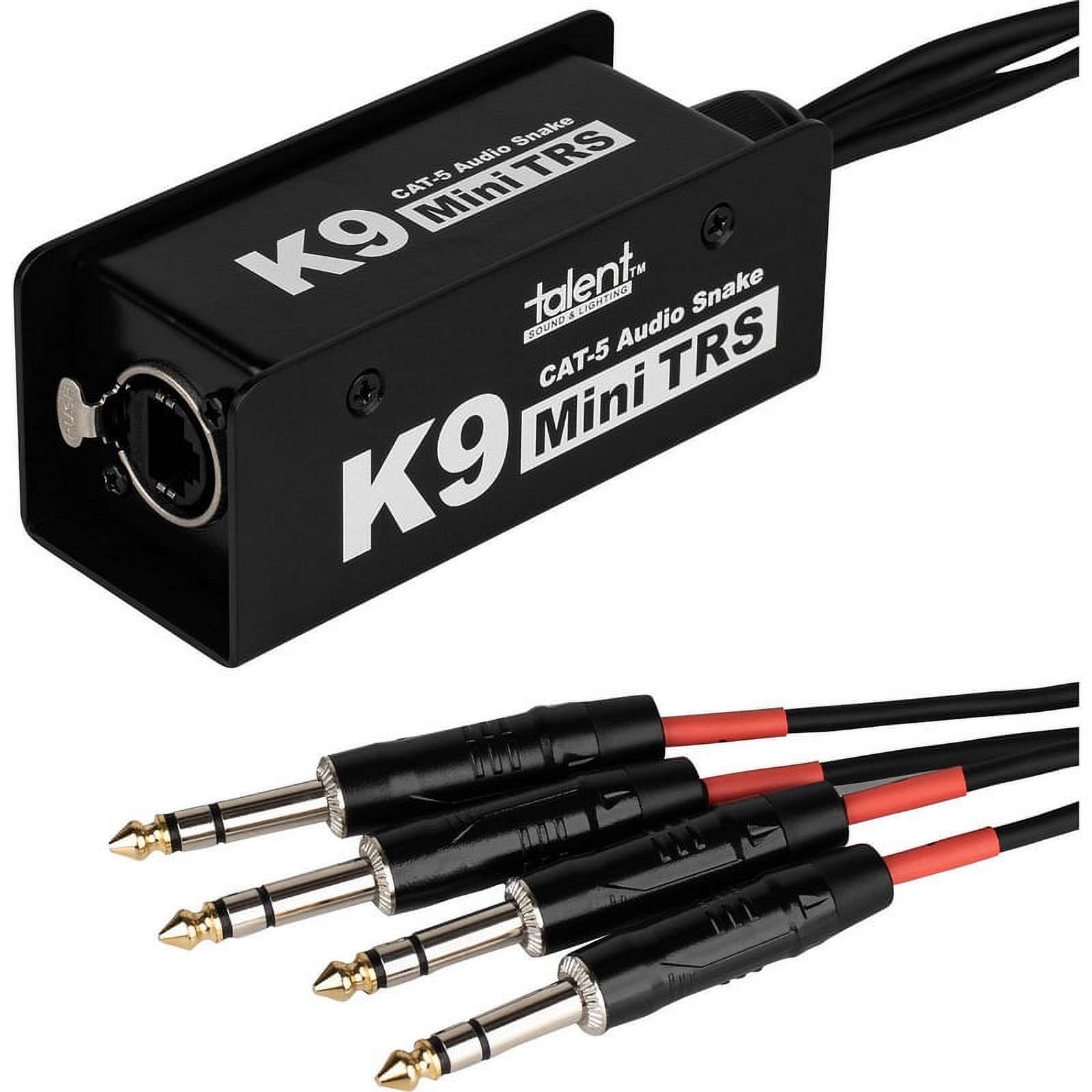 Seismic Audio - SAXT-4x5M - 4 Channel 1/4 Inch TRS to XLR Male Snake Cable  - 5 Feet Long - Serviceable Ends - Pro Audio Effects Snake for Live Live,  ...