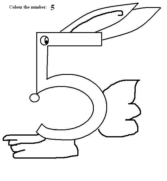 number 5 worksheet for toddlers