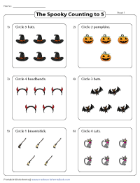 number 5 worksheet for toddlers