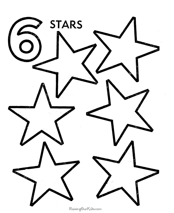number 6 worksheet for preschoolers