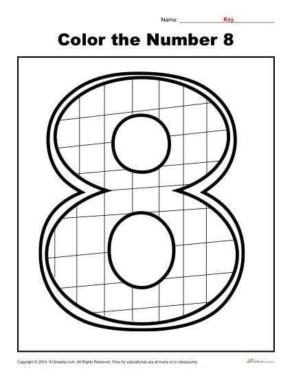 number 8 worksheet for preschoolers