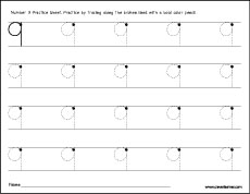 number 9 worksheet for kindergarten
