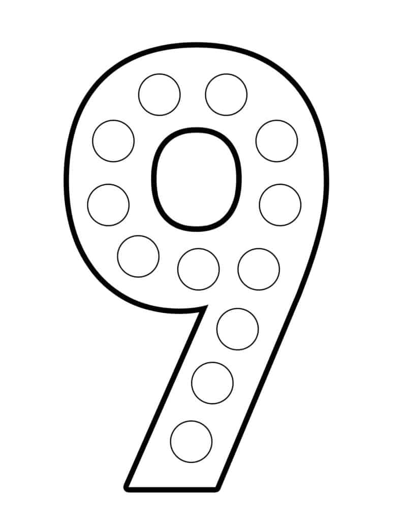 Free Printable Number 9 Nine Worksheets For Kids PDFs Brighterly 