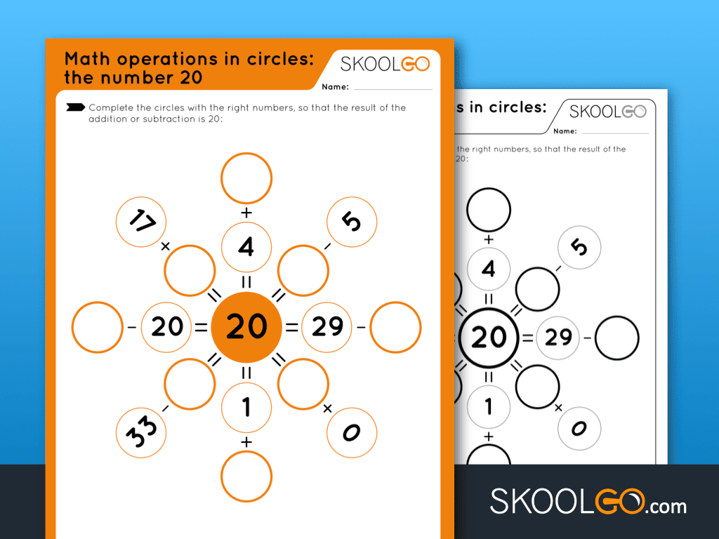 number and number operations worksheet