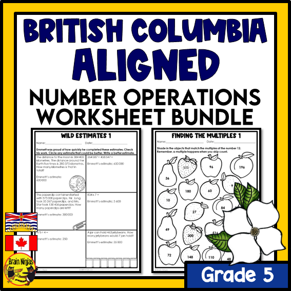 number and number operations worksheet