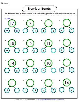 Fact Family Worksheets (Addition and Subtraction)