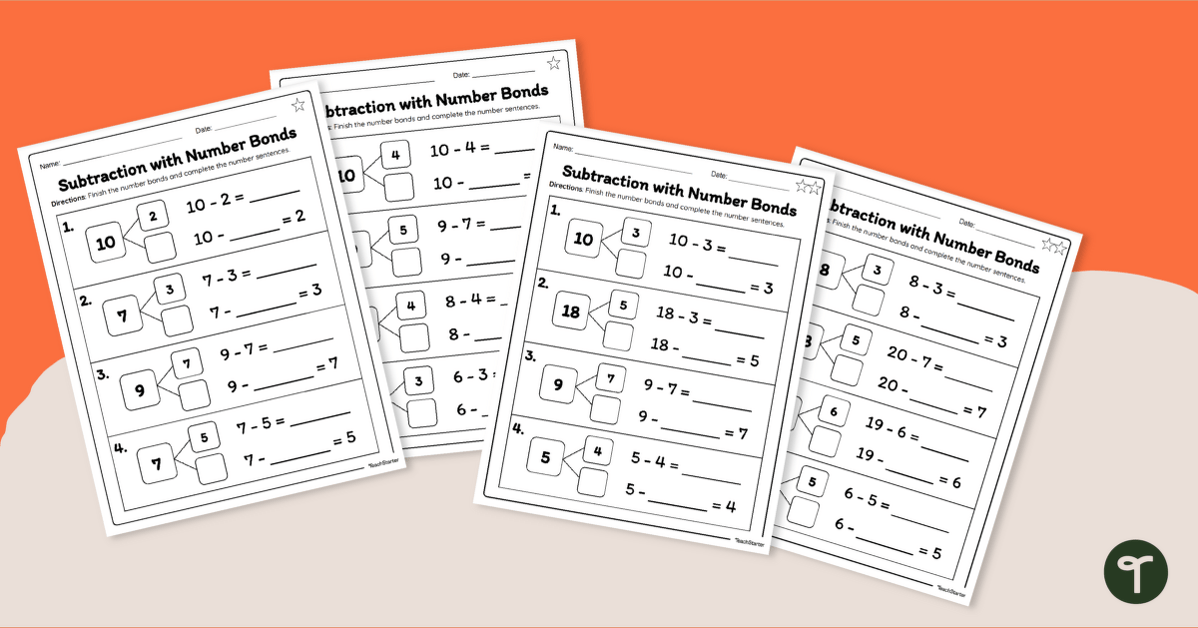 number bonds worksheet for number 2