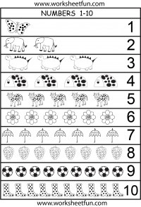 Number Chart 1-10 - 1 Worksheet / FREE Printable Worksheets ...