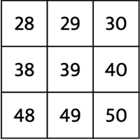 Number Chart 1 to 50 | Free Virtual Manipulatives | Toy Theater