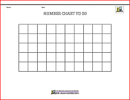 Number Chart to 50